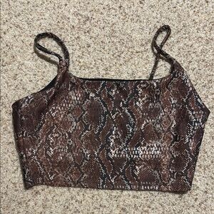 Carbon38 Snake Print Sports Bra